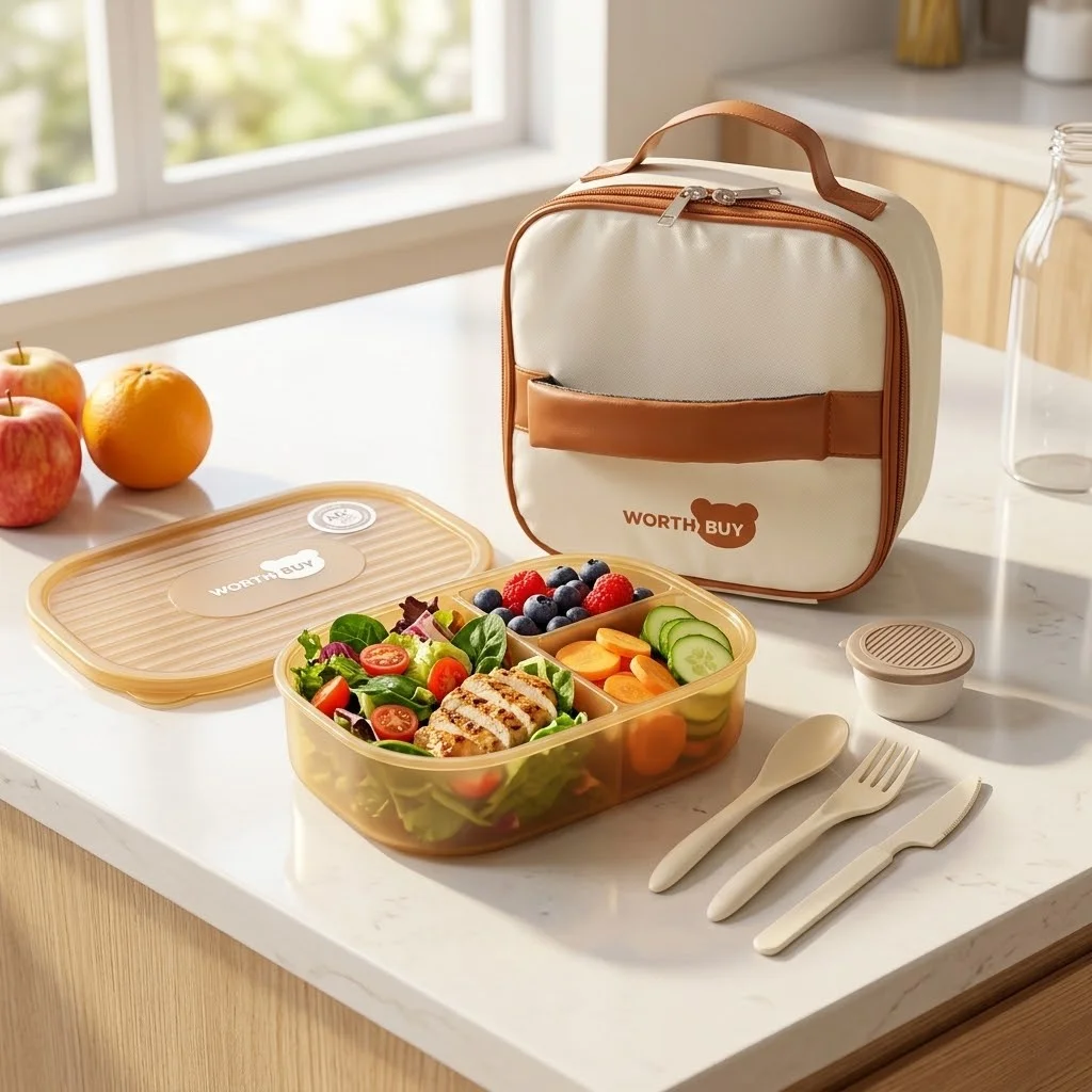 Caja Bento de Plástico Desmont - Food Snacks For Kids reseña y precio