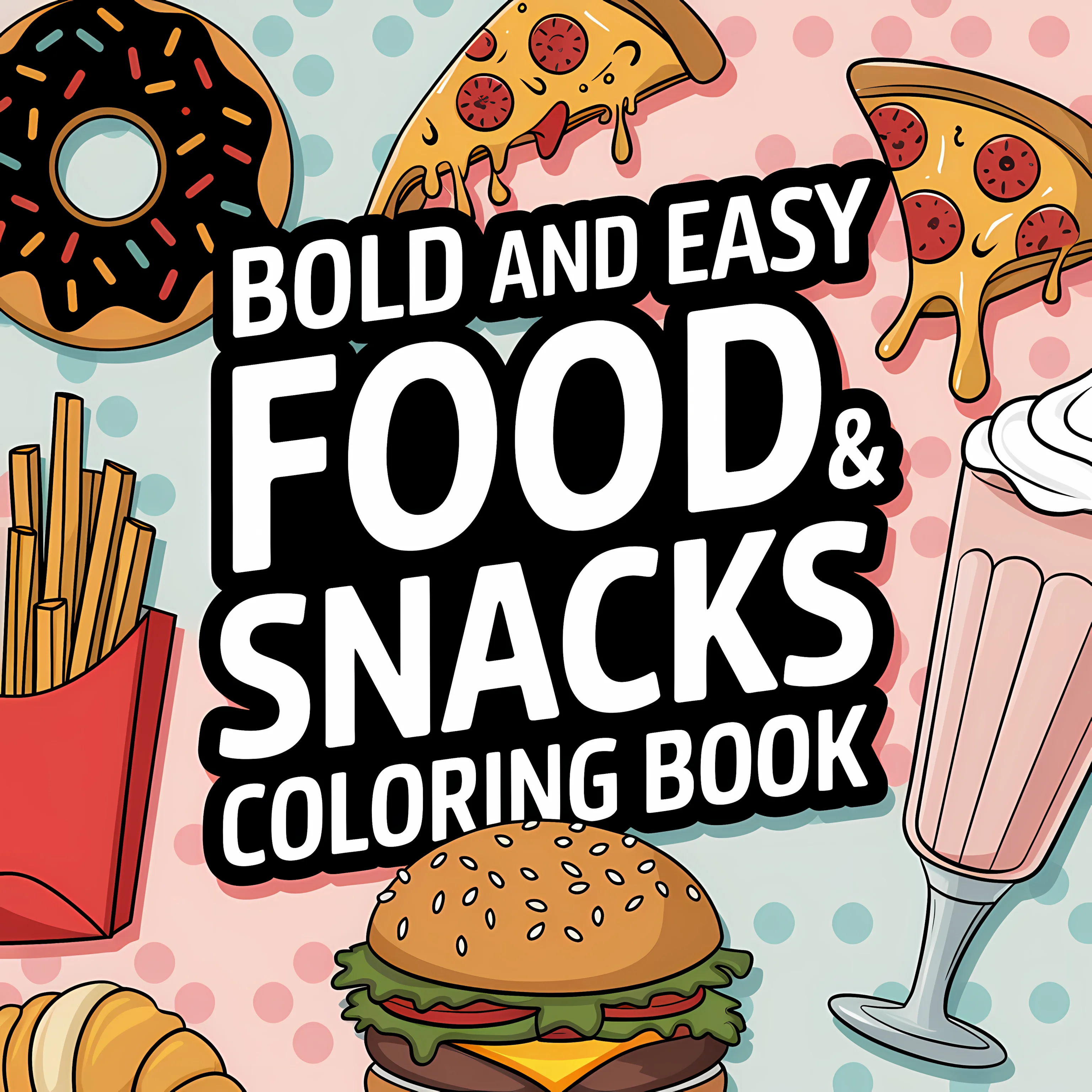 Libro para Colorear de Comida  - Food Snacks Drawing reseña y precio
