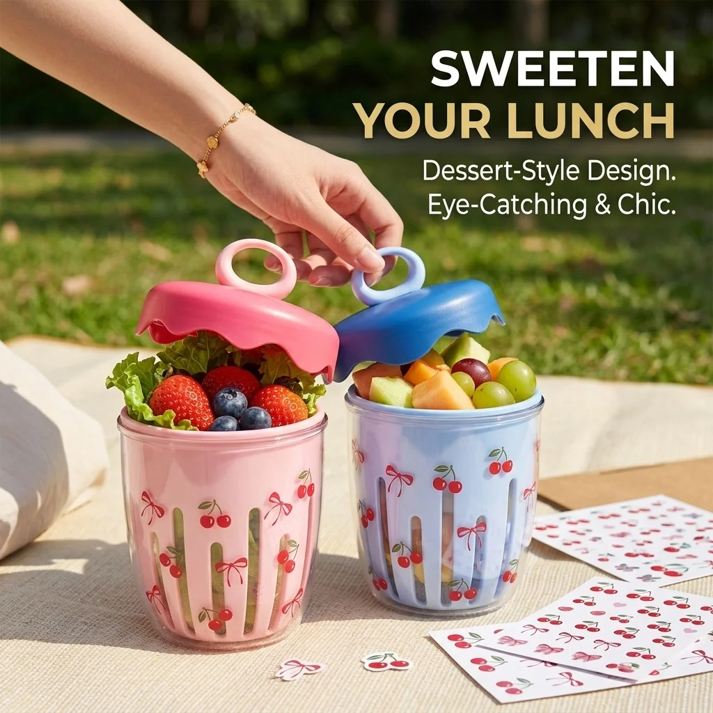 Vaso de plástico para ensalada - Food Snacks For Kids reseña y precio