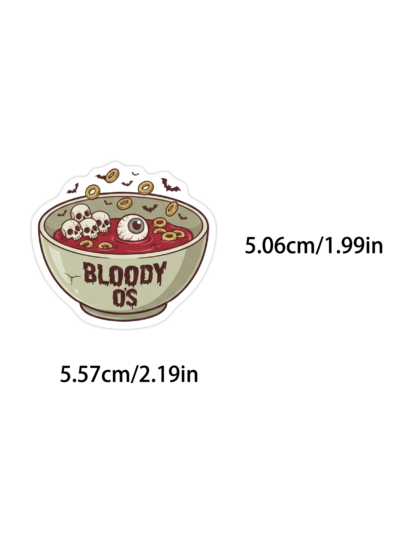 50 pegatinas de PVC de comida  - Zombie Snacks reseña y precio